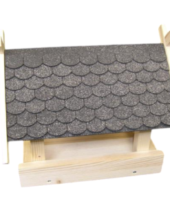 Vogelhaus Bausatz (klein) grau - 3-Photoroom